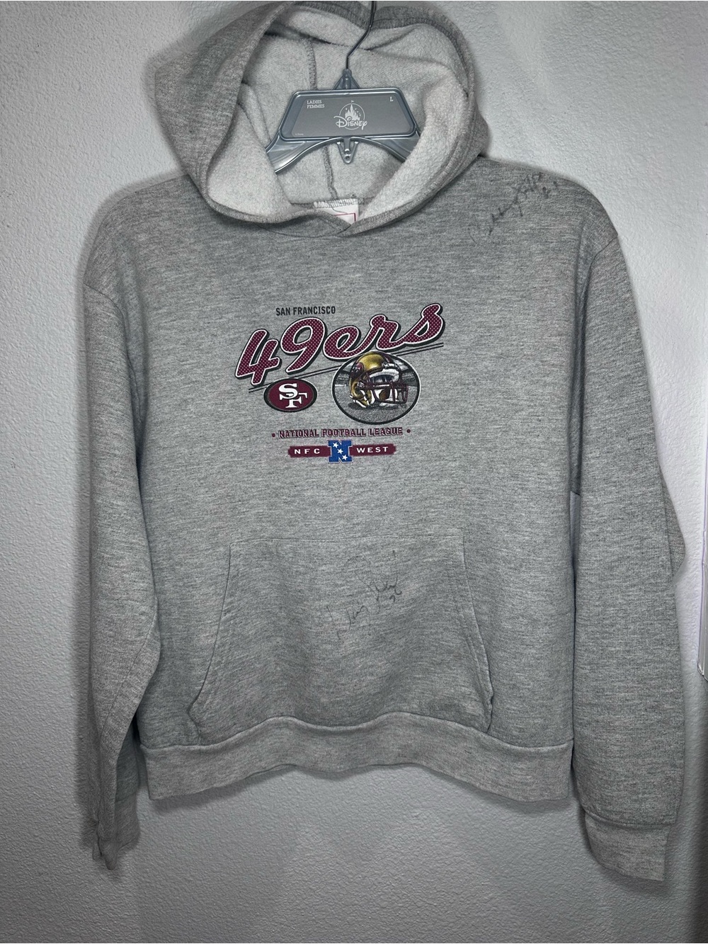 Vintage NFL San Francisco 49ers kids Gray Hoodie